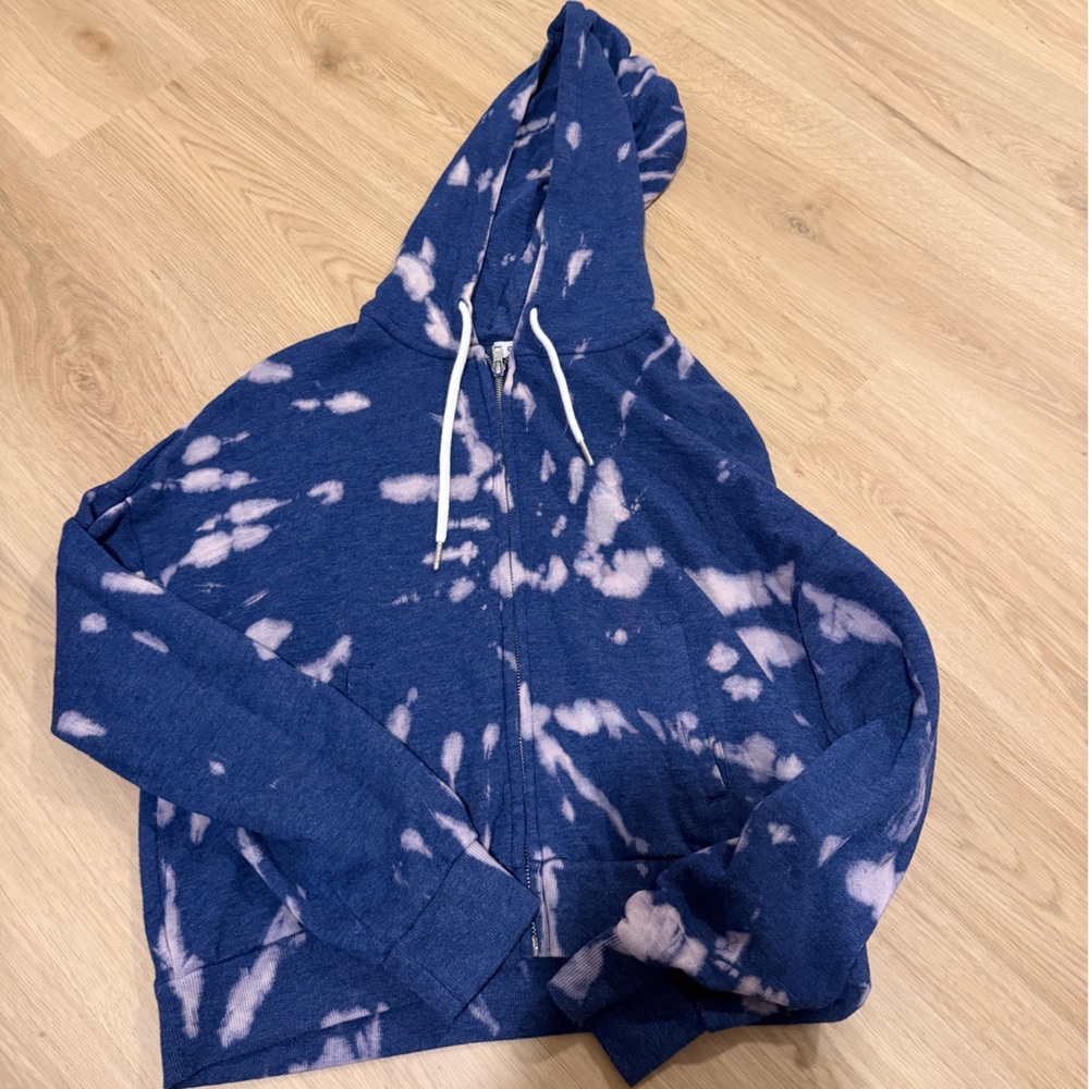Garage Blue and Pink Tie-Dye Hoodie